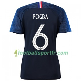 Tenue France Pogba 6 Féminine Domicile Coupe du monde 2018 Maillot de Foot
